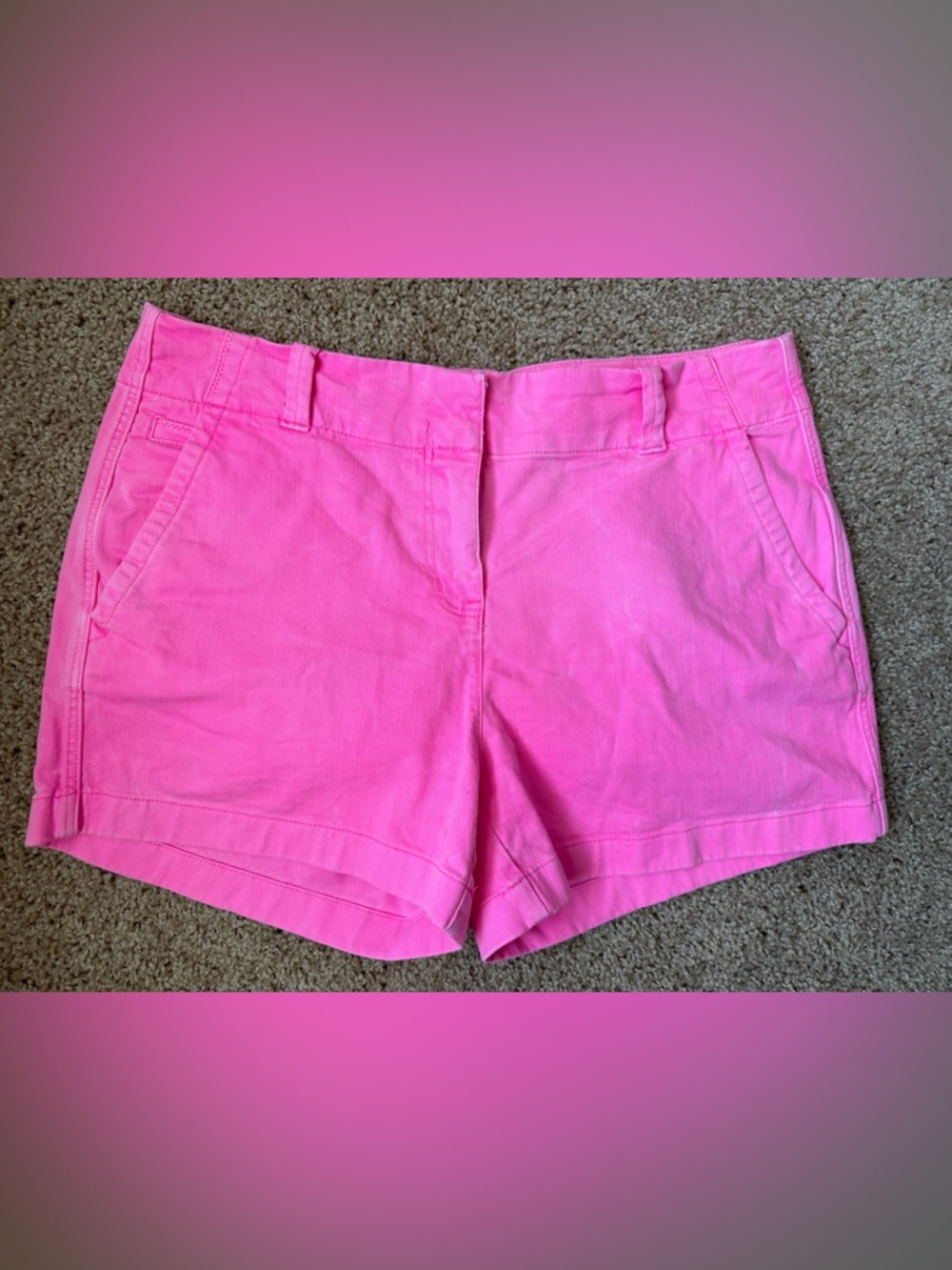 Vineyard Vines Hot Pink Cotton Bermuda Shorts
